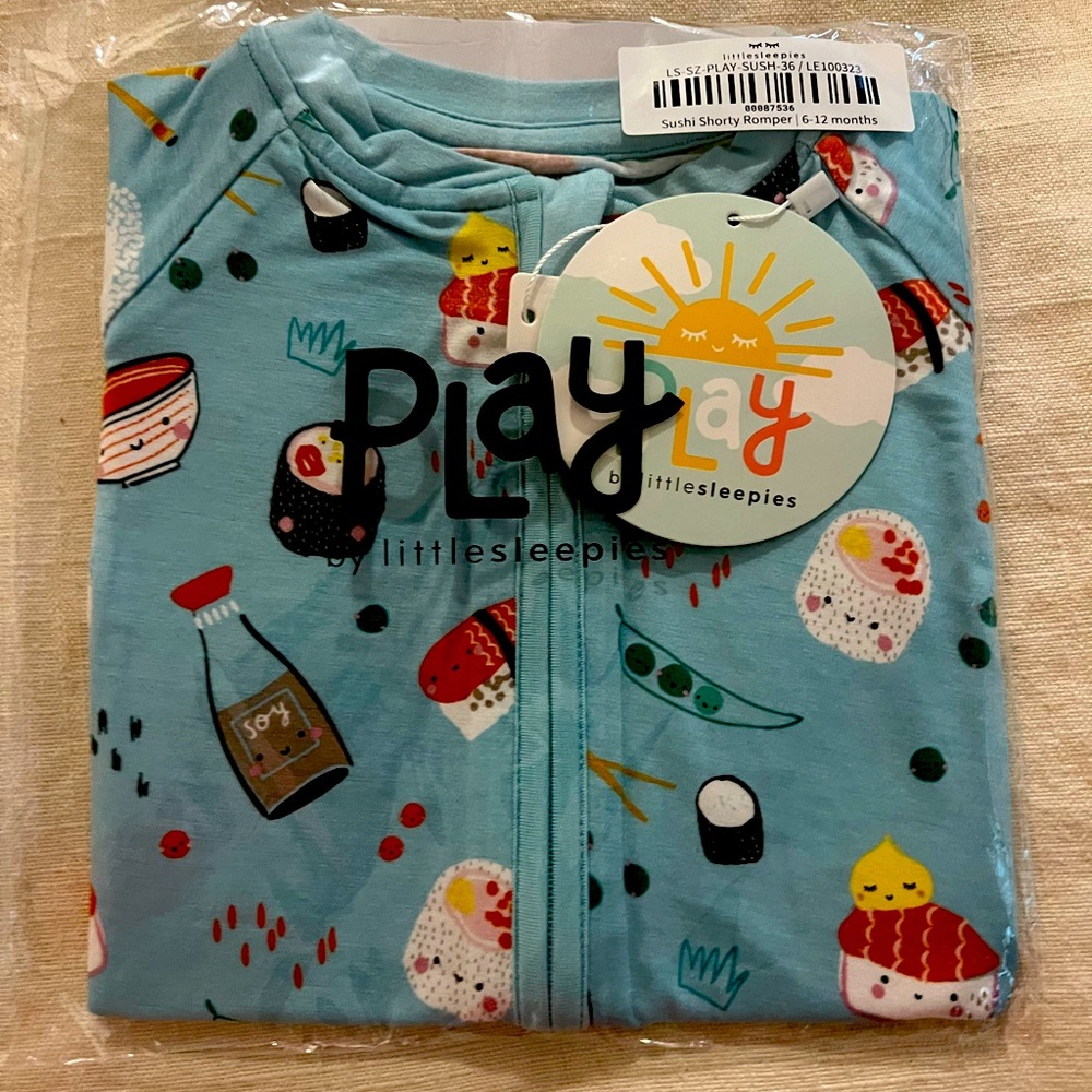 Little Sleepies 6-12m Sushi Shortie Romper